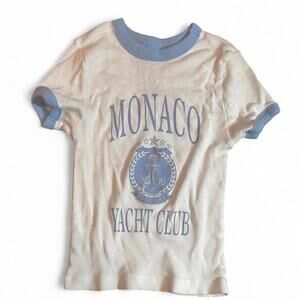 Women's Blue and White Tshirt